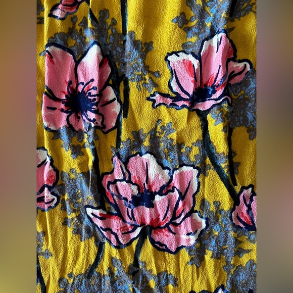 Anthropologie Daniel Rainn Top Olivette Pintucked Floral Flowy Tunic Blouse 2X - Picture 15 of 15